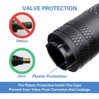 CKAuto Tire Valve Stem Caps, Aluminum Black, 4 pcs/Pack