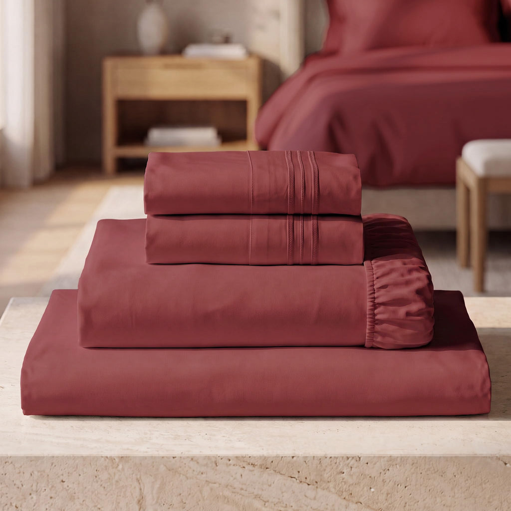 Mellanni Iconic 4-Piece Bed Sheet Set, 16" Deep Pocket (Queen, White)