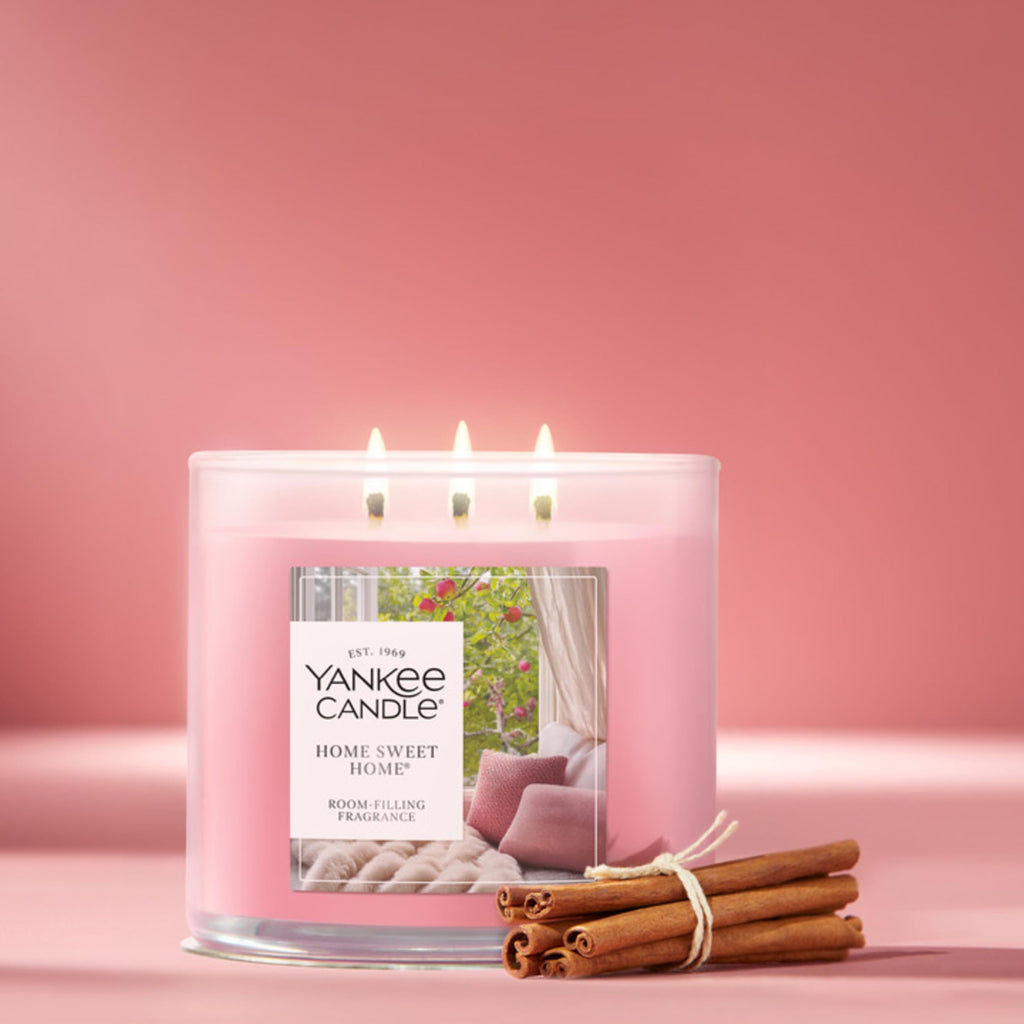 Yankee Candle Amber & Sandalwood Scented Candle, 14.5oz 3-Wick