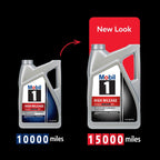 Mobil 1 High Mileage Full Synthetic Motor Oil 0W-20, 5 Quart