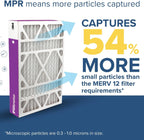 Filtrete 20x25x4 Air Filter, MERV 12, MPR 1550, 2 HVAC Filters