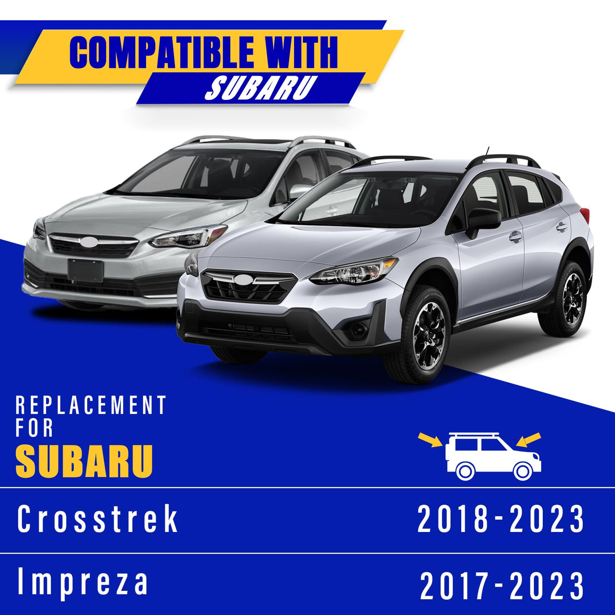 3 Wipers Fits Subaru Forester 2012-2018 Outback 2015-2019 Wiper Blades