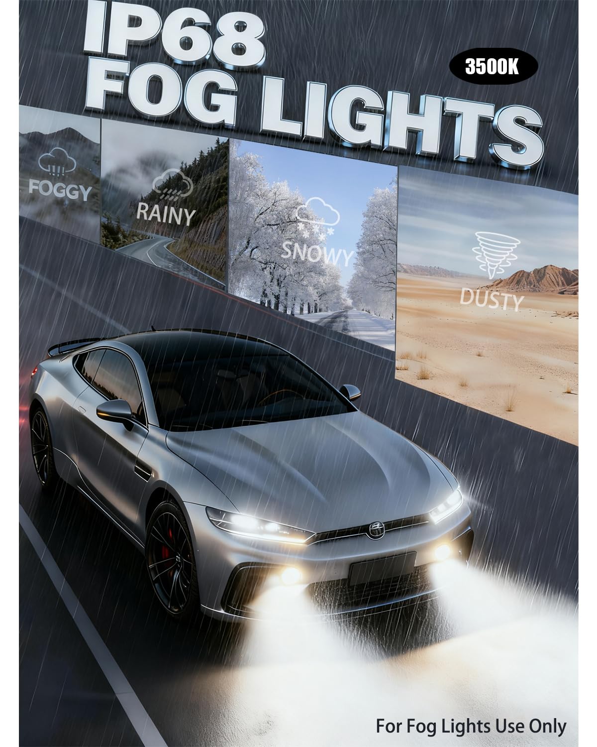 Termitor Laest H4/9003 HB2 Exterior Light Bulbs for Off-road, 15X Brighter 90,000LM, 85K+ hrs, 6500K Cool White, IP68 Waterproof, 1:1 OEM Size, 3 Minute Installation, Pack of 2
