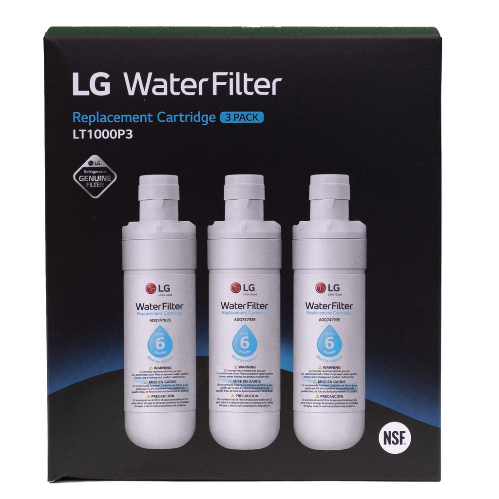 LG LT1000P - 6 Month / 200 Gallon Capacity Replacement Refrigerator Water Filter (NSF42, NSF53, and NSF401) ADQ74793501, ADQ75795105, AGF80300704, or AGF80300705 White