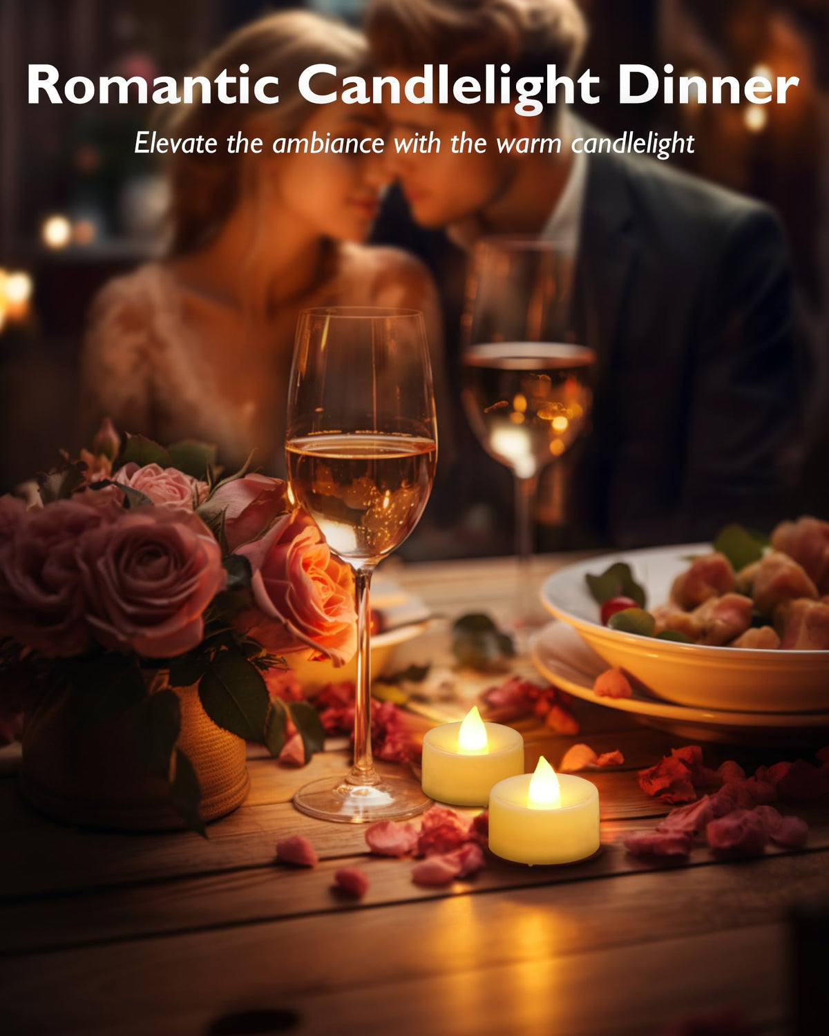 Homemory 24-Pack Remote Flameless LED Battery Tea Light Candles, 400+Hrs