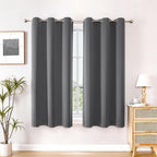 ChrisDowa Small Blackout Curtains for Kitchen and Bedroom 24 Inches Long