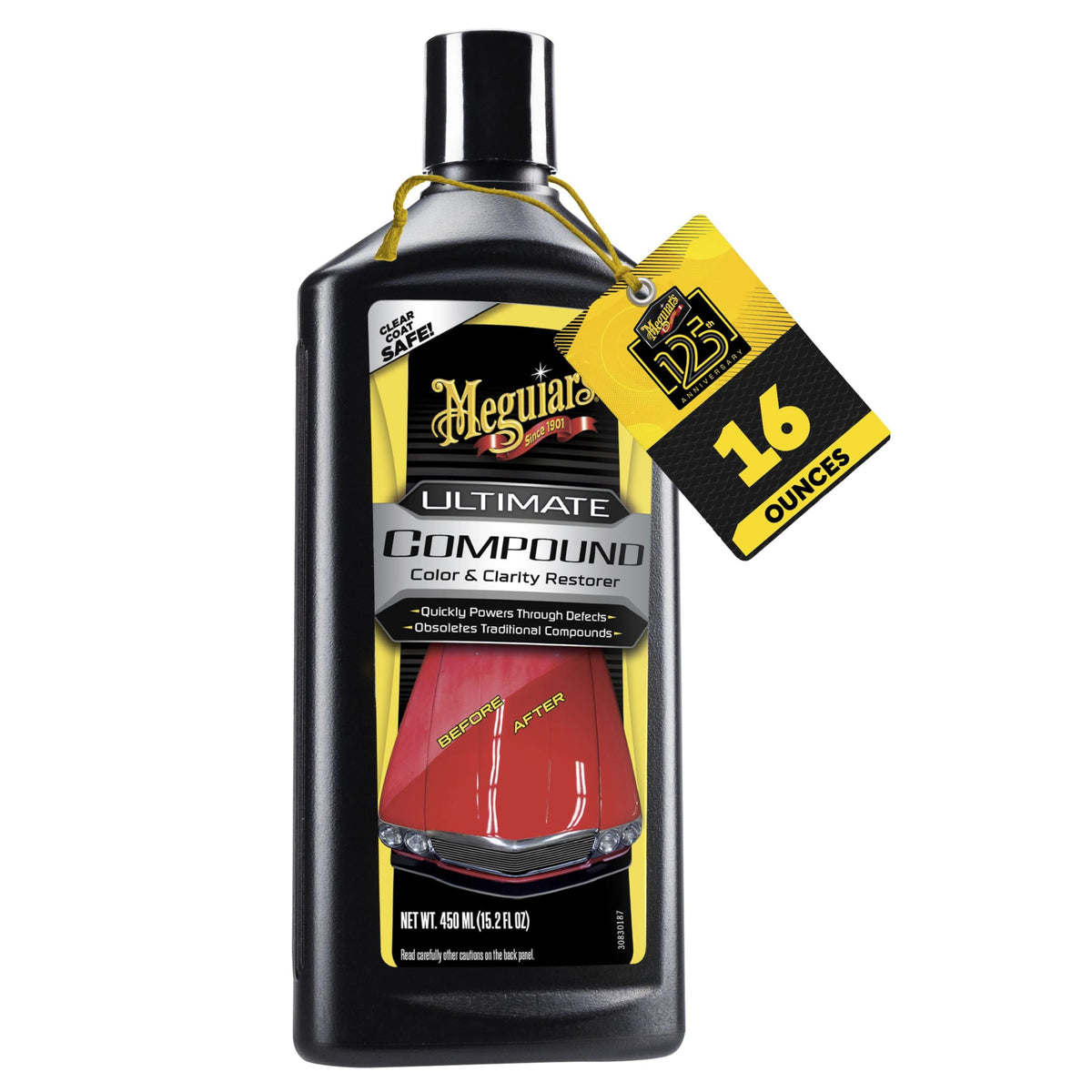 Meguiar's Ultimate Compound, Pro-Grade Car Scratch Remover, 15.2 Oz