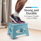 Handy Laundry Folding Step Stool 9 Inch, Pink, Non-Slip Holds 300 lbs