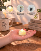 Amagic 12Pack Blue Flameless LED Tea Lights Candles Battery Operated
