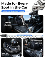for iPhone 18/17 Pro Max Car Charger USB C Fast Charge with Coiled Cable