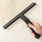 dancemoon JustHang Shower Squeegee with Built-in Hook, 10-Inch Black