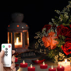 Battery Operated LED Tea Lights Flameless Flickering Candles 12PACK