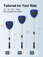 AstroAI Windshield Cleaner Tool & Car Interior Detailing Kit, Blue, 26 in