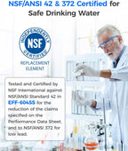 Waterdrop WD-F45 Water Filter, Replacement for Samsung® DA97-17376B, 3 Pack
