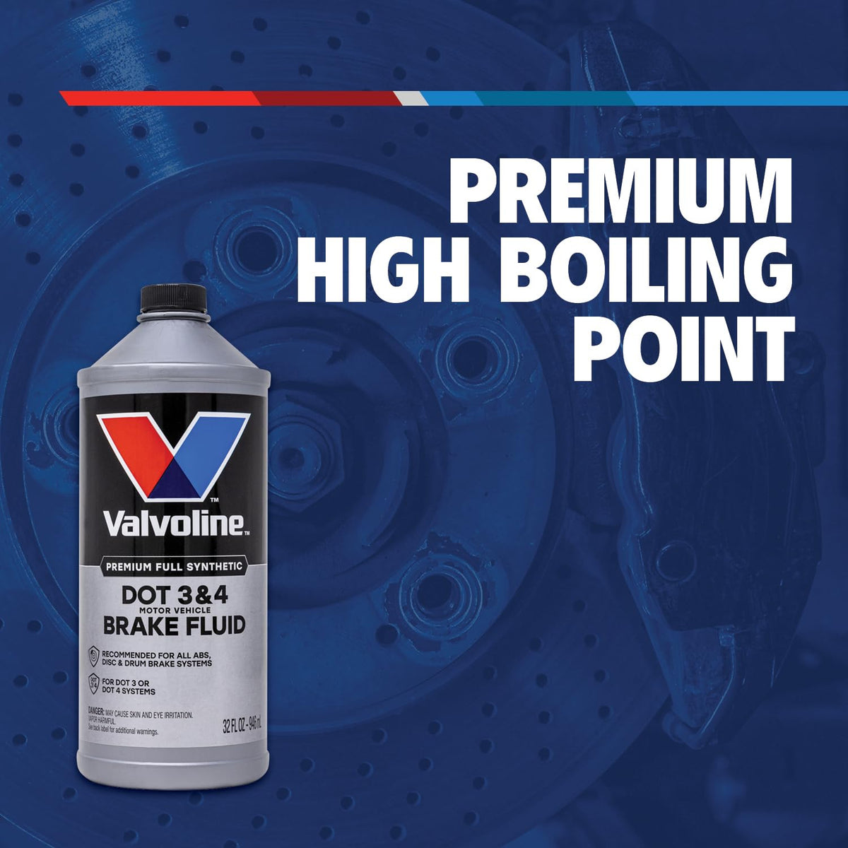 Valvoline DOT 3 & 4 Synthetic Brake Fluid, 32 oz