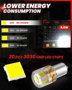 LASFIT 194 LED Bulb T10 168 192 White Bright for License Plate Bulb 2 PCS