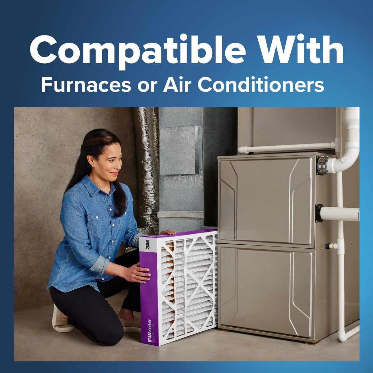 Filtrete 20x25x4 Air Filter, MERV 12, MPR 1550, 2 HVAC Filters