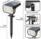 NYMPHY Solar Lights Outdoor Waterproof - 4 Pack (Warm White)