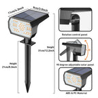 NYMPHY Solar Lights Outdoor Waterproof - 4 Pack (Warm White)