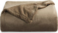 Bedsure GentleSoft Fleece Blanket Twin Size Camel - 300GSM Lightweight Plush Fuzzy Cozy Soft Warm Blanket for Bed, Sofa, Couch, Travel, Camping, 60x80 inches