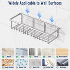 8 Pack Adhesive Bathroom Holders & Dispensers for Kids & Adults, Black