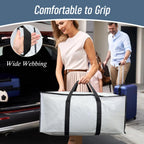 6 Pack Extra Heavy Duty Large Moving Bags with Strong Zipper, Dark Blue