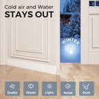 Grotheory 2 Pack Door Draft Stopper, Door Sweep, Weather Stripping Seal