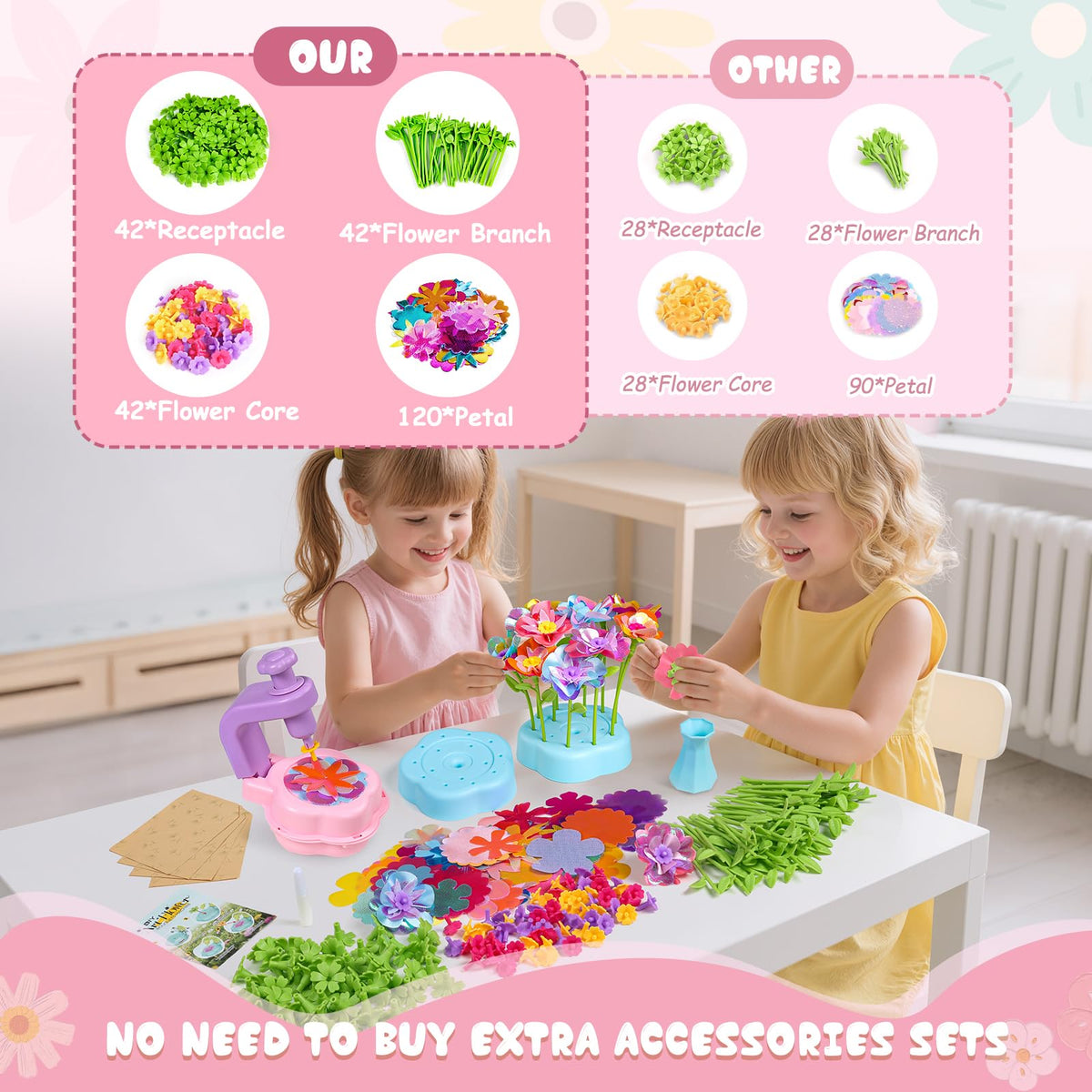 Scvcid Arts and Crafts for Girls Aged 3-12, Includes Extra Accessory Set