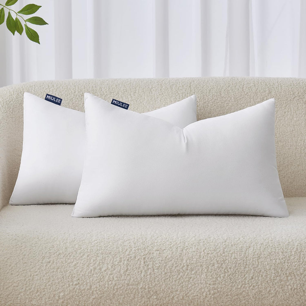 MIULEE 16x36 Inch Throw Pillow Insert for Couch Sofa Bed