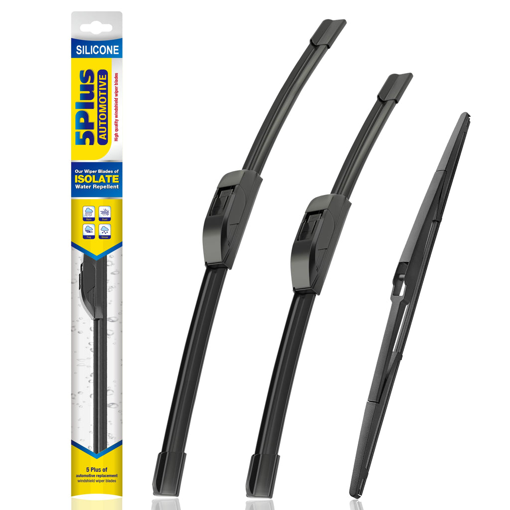 5 PLUS Silicone Windshield Wipers Fits Subaru Impreza 2017-2024 (3 PACK)
