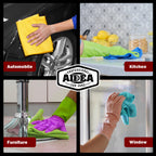 AIDEA Microfiber Cleaning Cloth-50PK, Microfiber Towels for Cars, 12"×12"