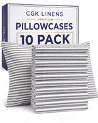 King Pillow Cases Set of 2 - Ultra Soft Cozy Pillowcase Covers - White