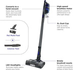 Shark Pet Cordless Stick Vacuum, 40-Min Runtime, Lightweight, Grey, IX141