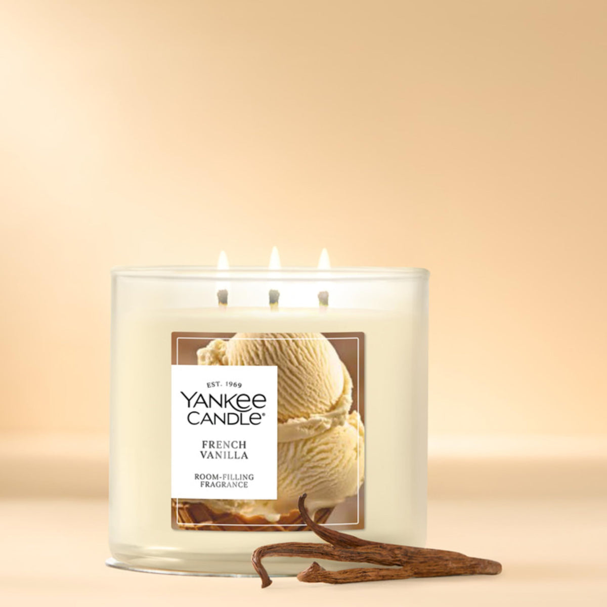 Yankee Candle Amber & Sandalwood Scented Candle, 14.5oz 3-Wick