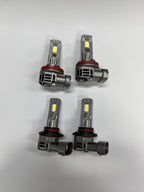 SEALIGHT 9005 H11 LED Bulbs Combo, 100000LM 10X Super Bright 6500K White, HB3 H8/H9/H16 Fog, 1:1 Real Size Plug-N-Play Pack of 4