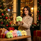 Plush Stuffed Dumpling Squishies, 3.94" Big Rainbow Squishes with Steamer
