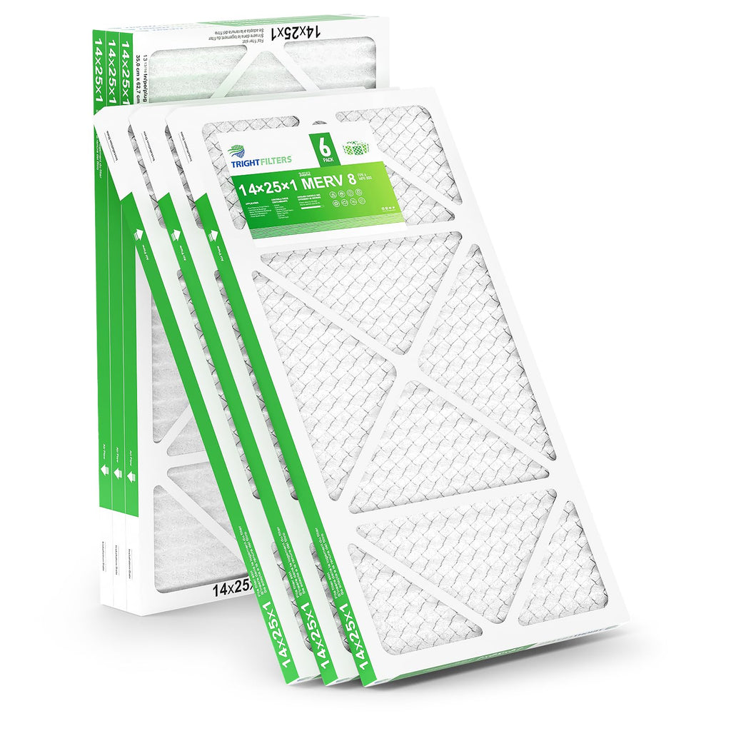TRIGHTFILTERS 14x20x1 Air Filter 4 Pack, MERV 8 Filter Replacement