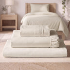 Mellanni Iconic 4-Piece Bed Sheet Set, 16" Deep Pocket (Queen, White)