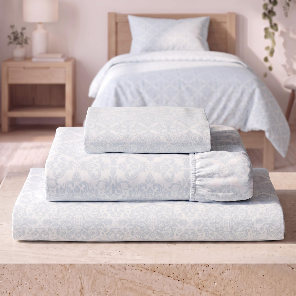 Mellanni Iconic 4-Piece Bed Sheet Set, 16" Deep Pocket (Queen, White)