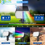 NYMPHY Solar Lights Outdoor Waterproof - 4 Pack (Warm White)