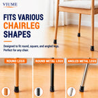 VIUME 24 Pcs Chair Leg Floor Protectors for Hardwood Floors Round