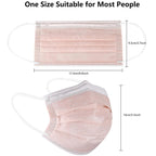 akgk KN95 Face Mask 50 PCS, Breathable Protection Masks, 5-Ply KN95 Black Masks, Cup Dust Safety Masks