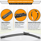 AUTOBOO Windshield Wiper Blade Replacement for Toyota RAV4 Mazda 5