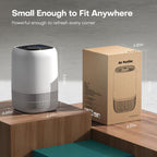 VOOPNU Air Purifiers for Bedroom, High Efficiency Filter, 1076 Ft², Black