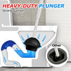 FORASTO 2in1 Toilet Brush & Plunger Set, Bathroom Essentials for Apartment