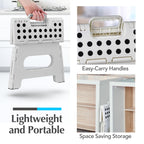 Handy Laundry Folding Step Stool 9 Inch, Pink, Non-Slip Holds 300 lbs