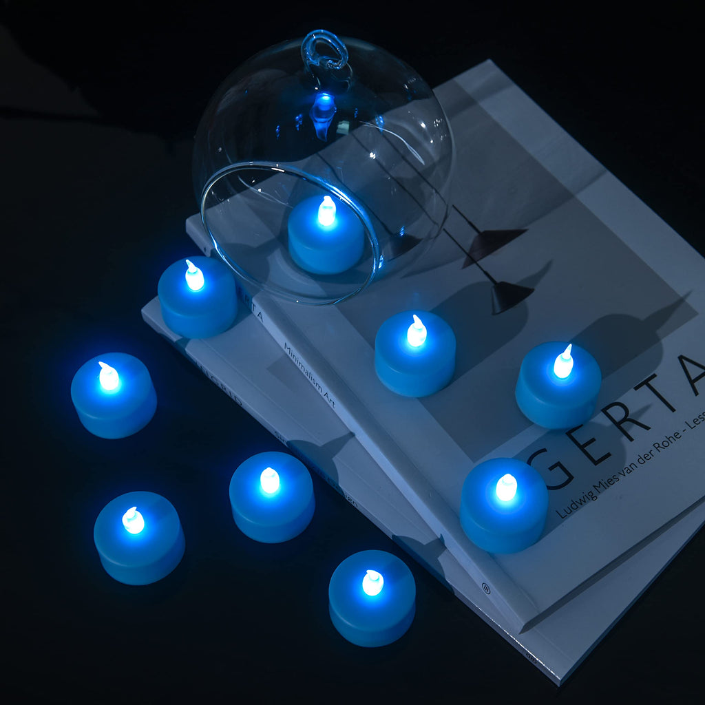 Battery Operated LED Tea Lights Flameless Flickering Candles 12PACK