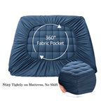EASELAND King Size Mattress Pad Cotton Pillow Top Mattress Topper White