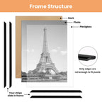 upsimples 12x16 Poster Frame, Easy Slide-In Assembly, White, 3 Pack