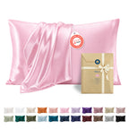 Bedsure Satin Pillowcase Standard Set of 2, Similar to Silk Pillowcase Grey